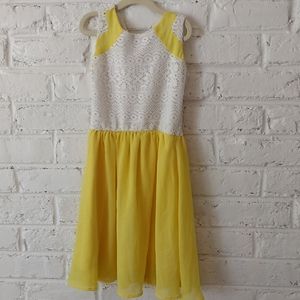 GB Girls Yellow and lace girls dress